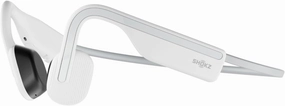 SHOKZ OpenMove - Open-Ear Bluetooth Sport Headphones, Bone Conduction Wireless Earphones, Sweatproof for Running and Workouts, with Sticker Pack(White) over-ear headphones,closed back headphones,wireless studio cans,