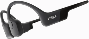 SHOKZ OpenRun - Open-Ear Bluetooth Bone Conduction Sport Headphones, Sweat Resistant Wireless Earphones for Workouts and Running, Built-in Mic, with Hair Band, Black wireless earbuds,Bluetooth earphones,true wireless stereo,