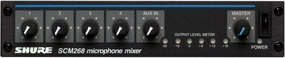Shure SCM268 4-Channel Microphone Mixer (12V Phantom Power) with 6 Transformers, Built-in Low-Cut Filter and IEC Power Cord Connector audio rack,hi-fi component stand,media shelf,