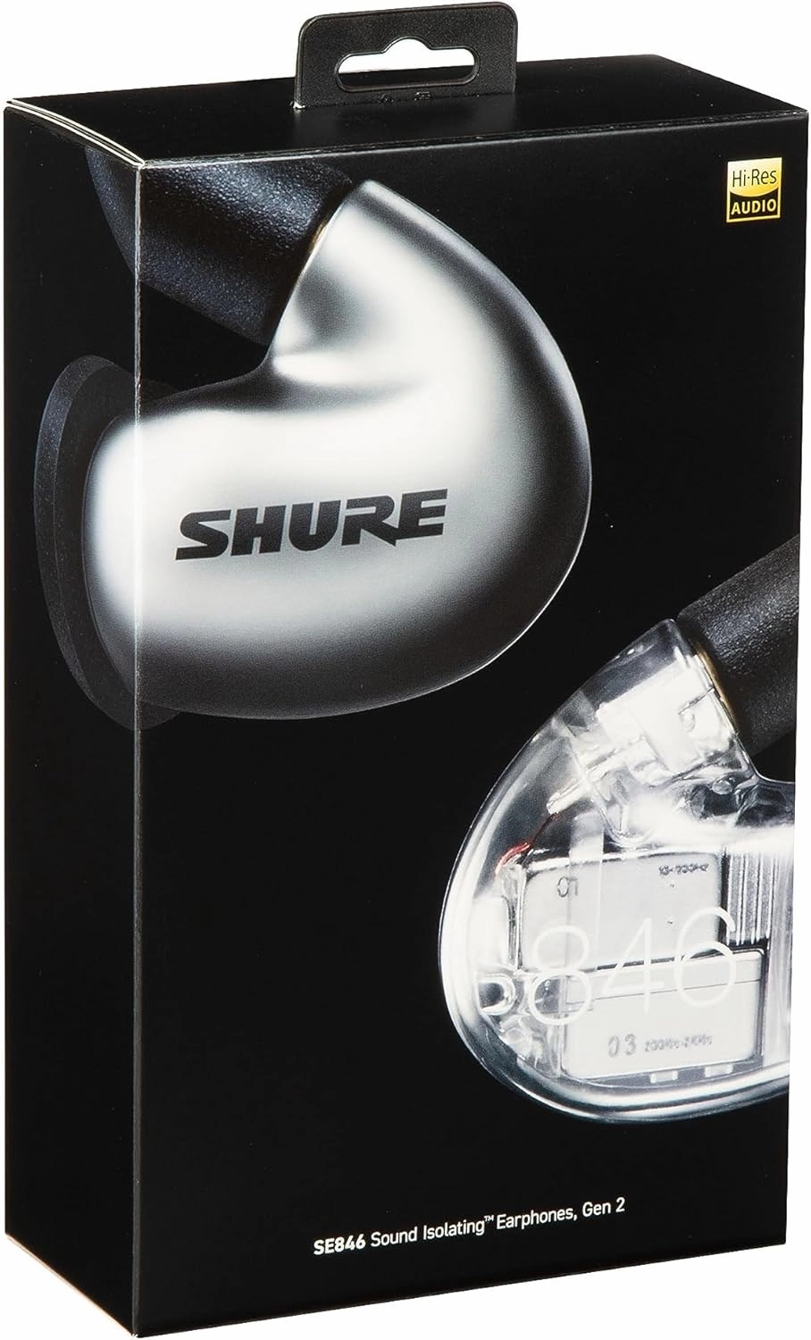 Shure SE846 PRO Gen 2 Wired Sound Isolating Earphones, Secure in-Ear Earbuds, High-End Professional Sound, Hi-Def Four Drivers, Upgraded Sound Filters, Durable Quality, Customizable Frequency - Gray