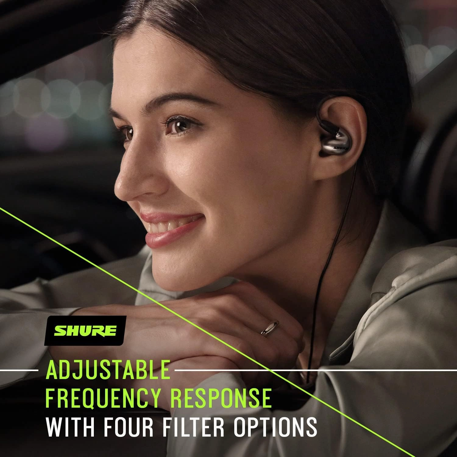 Shure SE846 PRO Gen 2 Wired Sound Isolating Earphones, Secure in-Ear Earbuds, High-End Professional Sound, Hi-Def Four Drivers, Upgraded Sound Filters, Durable Quality, Customizable Frequency - Gray