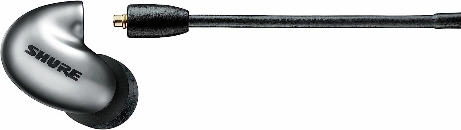 Shure SE846 PRO Gen 2 Wired Sound Isolating Earphones, Secure in-Ear Earbuds, High-End Professional Sound, Hi-Def Four Drivers, Upgraded Sound Filters, Durable Quality, Customizable Frequency - Gray