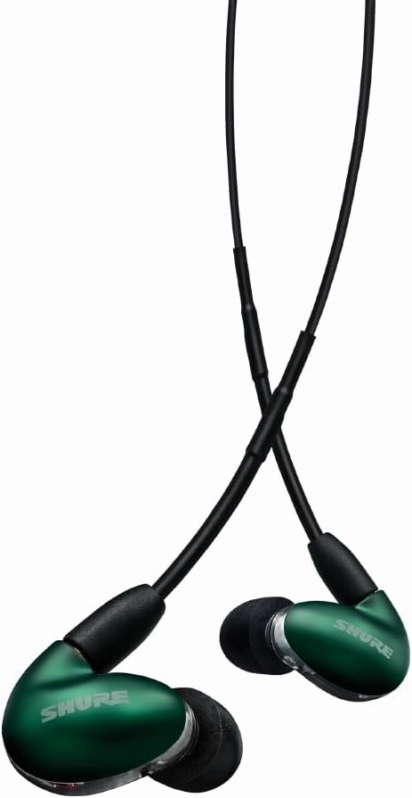 Shure SE846 PRO Gen 2 Wired Sound Isolating Earphones, Secure in-Ear Earbuds, High-End Professional Sound, Hi-Def Four Drivers, Upgraded Sound Filters, Durable Quality, Customizable Frequency - Jade audiophile headphones,high-end headphones,studio over-ear