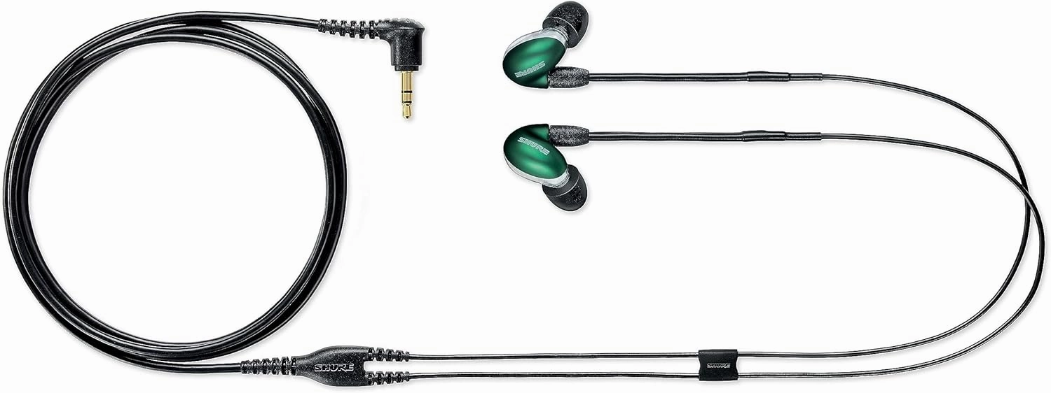 Shure SE846 PRO Gen 2 Wired Sound Isolating Earphones, Secure in-Ear Earbuds, High-End Professional Sound, Hi-Def Four Drivers, Upgraded Sound Filters, Durable Quality, Customizable Frequency - Jade
