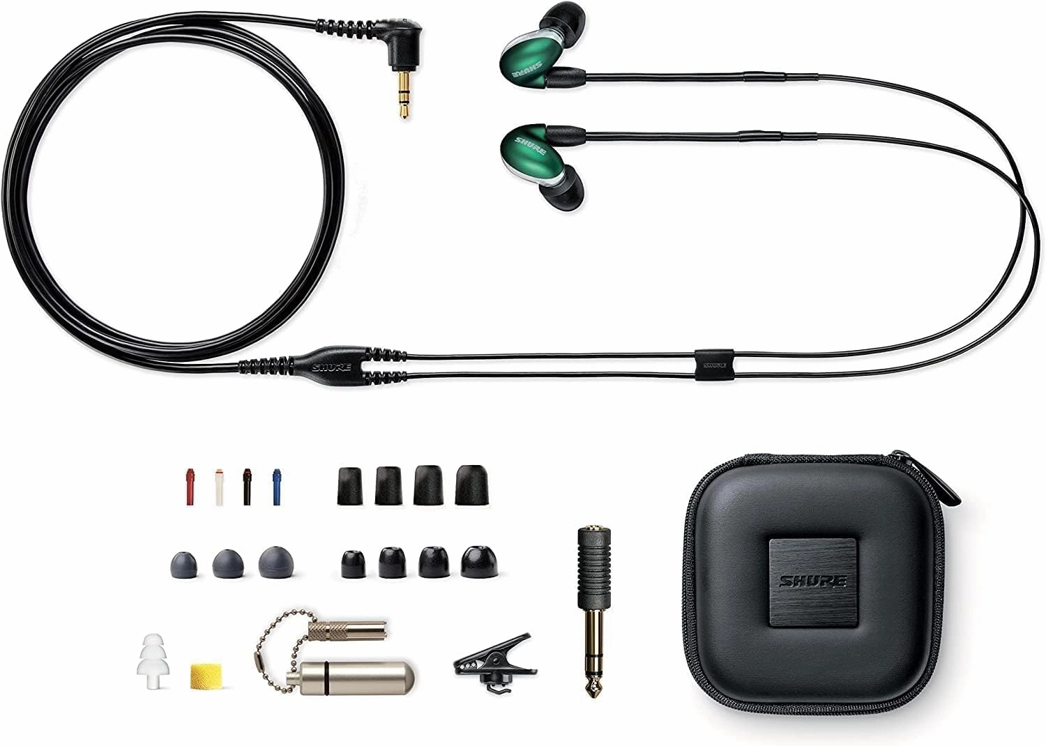 Shure SE846 PRO Gen 2 Wired Sound Isolating Earphones, Secure in-Ear Earbuds, High-End Professional Sound, Hi-Def Four Drivers, Upgraded Sound Filters, Durable Quality, Customizable Frequency - Jade