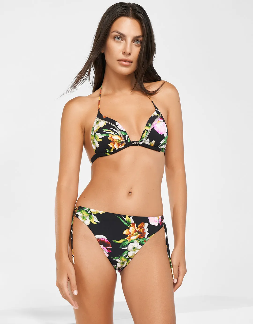 Siciliana Bikini Pant - Black-Brights