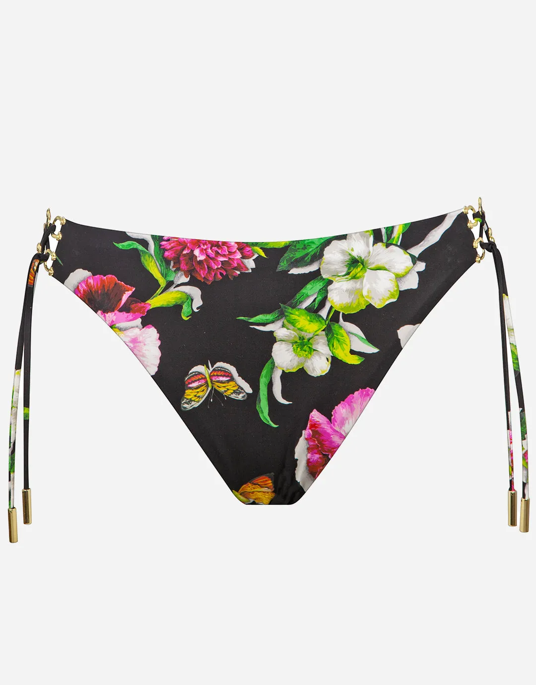 Siciliana Bikini Pant - Black-Brights