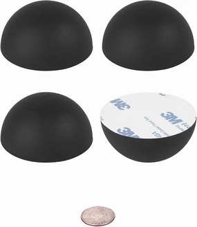 Silicone Speaker Isolation Feet (4-Pack, 2.5")  Non-Skid Adhesive Pads for Turntable, Subwoofer & Audio Equipment  Anti-Vibration Damping, 20 Duro Rubber isolation pads,speaker feet,vibration dampeners,