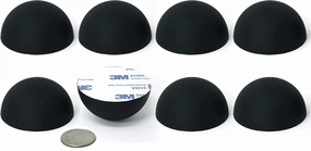 Silicone Speaker Isolation Feet (8-Pack, 2")  Non-Skid Adhesive Pads for Turntable, Subwoofer & Audio Equipment  Anti-Vibration Damping, 20 Duro Rubber isolation pads,speaker feet,vibration dampeners,