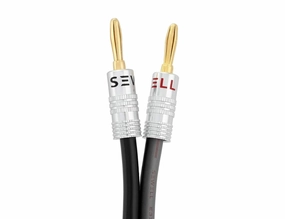 Silverback 12 AWG 259 Strand Speaker Wire with Banana Plugs, 6 Feet speaker cable,audio wire,hi-fi speaker cord,
