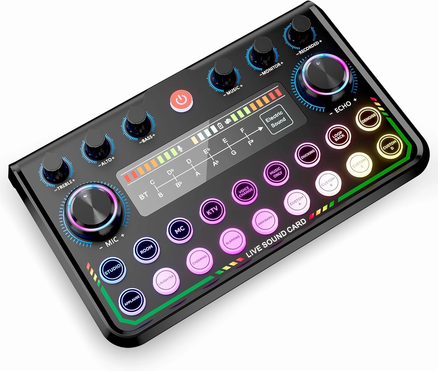 SINWE USB Audio Interface for Smartphone & PC: Plug-and-Play Live Sound Card with DJ Mixer, Voice Changer & Customized sound effects. Ideal for Recording Music, Home Studio, Podcasts & Streaming audio interface,USB interface,music recording inp