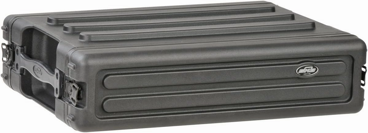 SKB Roto-Molded 2U Shallow Rack (1SKB-R2S) rackmount gear,audio rack equipment,studio rackmounts,