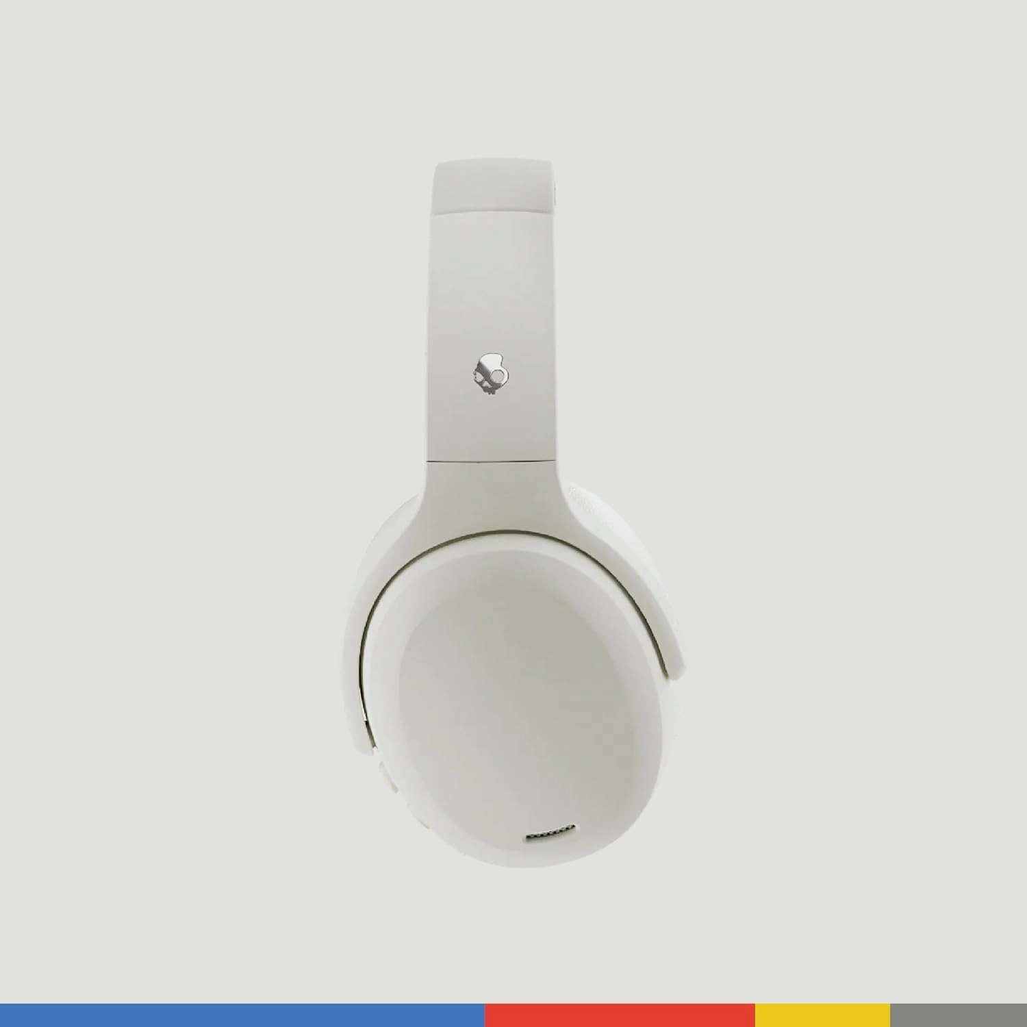 Skullcandy Crusher ANC 2 Wireless Over-Ear Bluetooth Headphones with Multi-Sensory Bass and Charging Cable, Active Noise Cancelling, Up to 60 Hours Battery, Microphone for iPhone Android - Bone