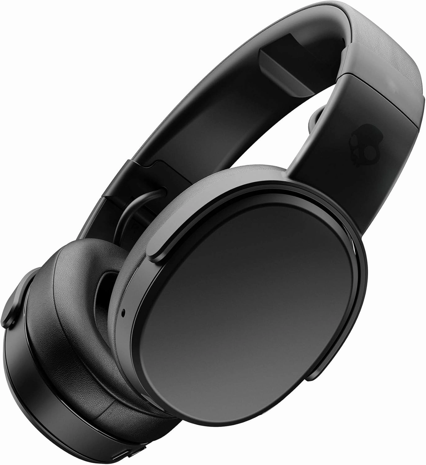 Skullcandy Crusher Wireless Bluetooth Headphones with Multi-Sensory Bass, Noise Isolating Over-Ear Fit, Up to 40 Hours Battery, Microphone for iPhone Android with Travel Bag - Black over-ear headphones,closed back headphones,wireless studio cans,