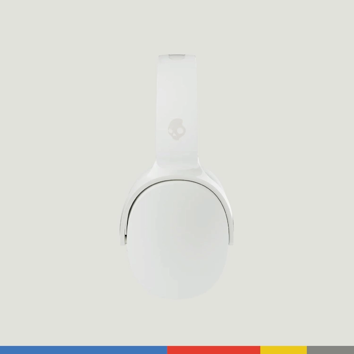 Skullcandy Hesh Evo Wireless Over-Ear Bluetooth Headphones with Charging Cable, Noise Isolating, Up to 36 Hours Battery, Foldable Lightweight Design, Microphone for iPhone Android - Bone