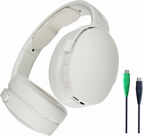 Skullcandy Hesh Evo Wireless Over-Ear Bluetooth Headphones with Charging Cable, Noise Isolating, Up to 36 Hours Battery, Foldable Lightweight Design, Microphone for iPhone Android - Bone noise cancelling headphones,ANC headphones,travel headphones,