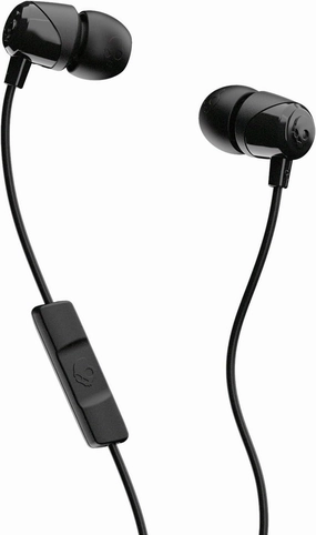 Skullcandy Jib Wired Earbuds with 3.5mm Plug, Noise Isolating Fit, Built-In Microphone Call and Track Control, Convenient for Travel - Black noise cancelling headphones,ANC headphones,travel headphones,