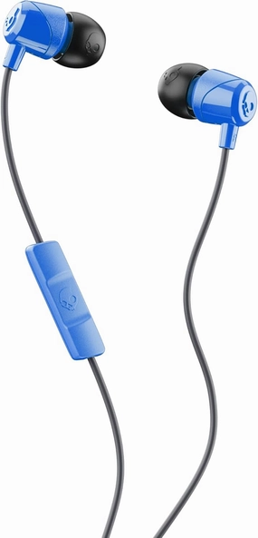 Skullcandy Jib Wired Earbuds with 3.5mm Plug, Noise Isolating Fit, Built-In Microphone Call and Track Control, Convenient for Travel - Cobalt Blue noise cancelling headphones,ANC headphones,travel headphones,
