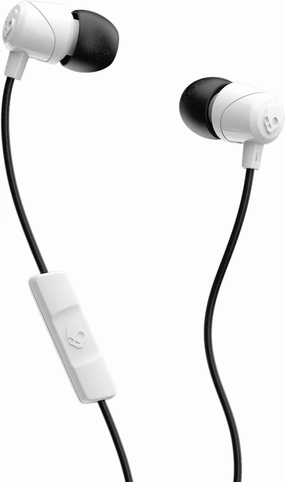 Skullcandy Jib Wired Earbuds with 3.5mm Plug, Noise Isolating Fit, Built-In Microphone Call and Track Control, Convenient for Travel - White noise cancelling headphones,ANC headphones,travel headphones,