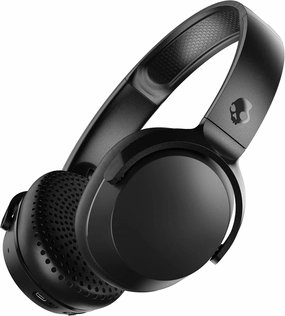 Skullcandy Riff 2 Wireless On-Ear Bluetooth Headphones, Up to 34 Hrs Battery, Foldable Lightweight Design, Convenient for Travel with Backup 3.5mm AUX Cable, Microphone for iPhone Android - True Black over-ear headphones,closed back headphones,wireless stu