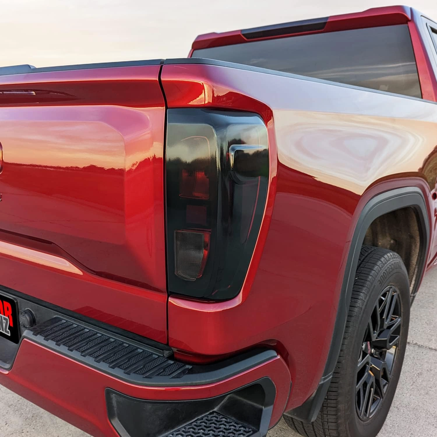 SlickMod PreCut Vinyl Smoke Tint for 2019-2023 GMC Sierra 1500 Tail Light (Non LED) (20% Dark Smoke, 1. Taillight)