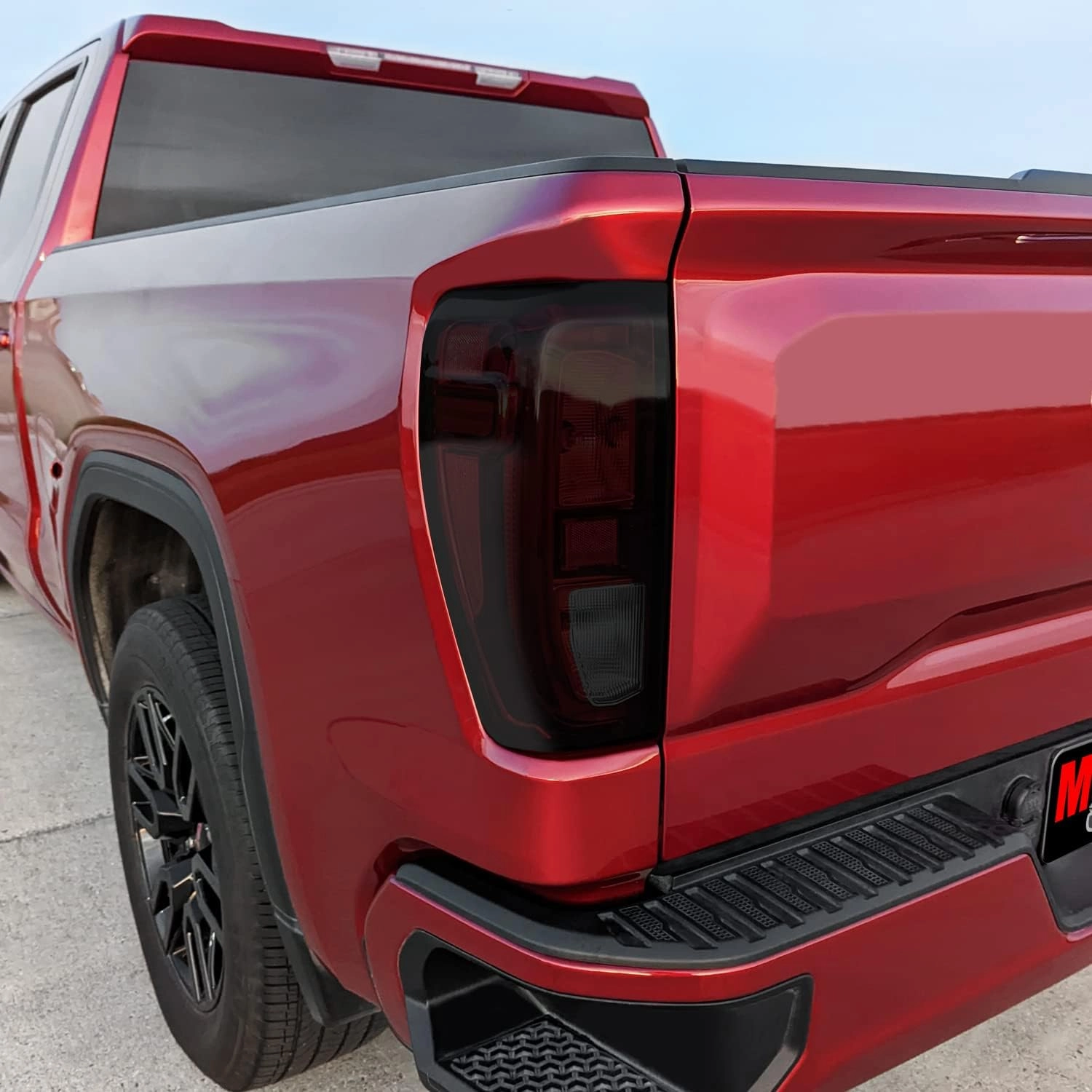 SlickMod PreCut Vinyl Smoke Tint for 2019-2023 GMC Sierra 1500 Tail Light (Non LED) (20% Dark Smoke, 1. Taillight)