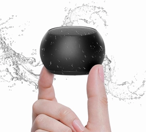 Small Bluetooth Speaker, 2025 Portable Speaker with Loud Stereo Sound and Robust Bass, IP7 Waterproof with Lanyard Easy to Carry, Mini Speakers for Outdoor, Hiking, Beach Electronic Gadgets Gift Black floorstanding speakers,tower speakers,stereo floor spea