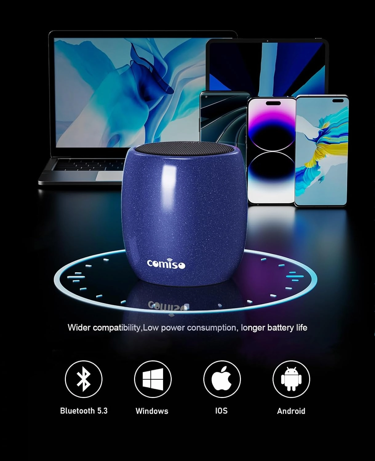 Small Speaker, Bluetooth Speaker with 360HD Stereo Sound and Robust Bass, Mini Speakers with Hands-Free Call, IP67 Waterproof, Portable Speakers for Shower, Room, Car, Trip, Ideal Gift for Men, Women