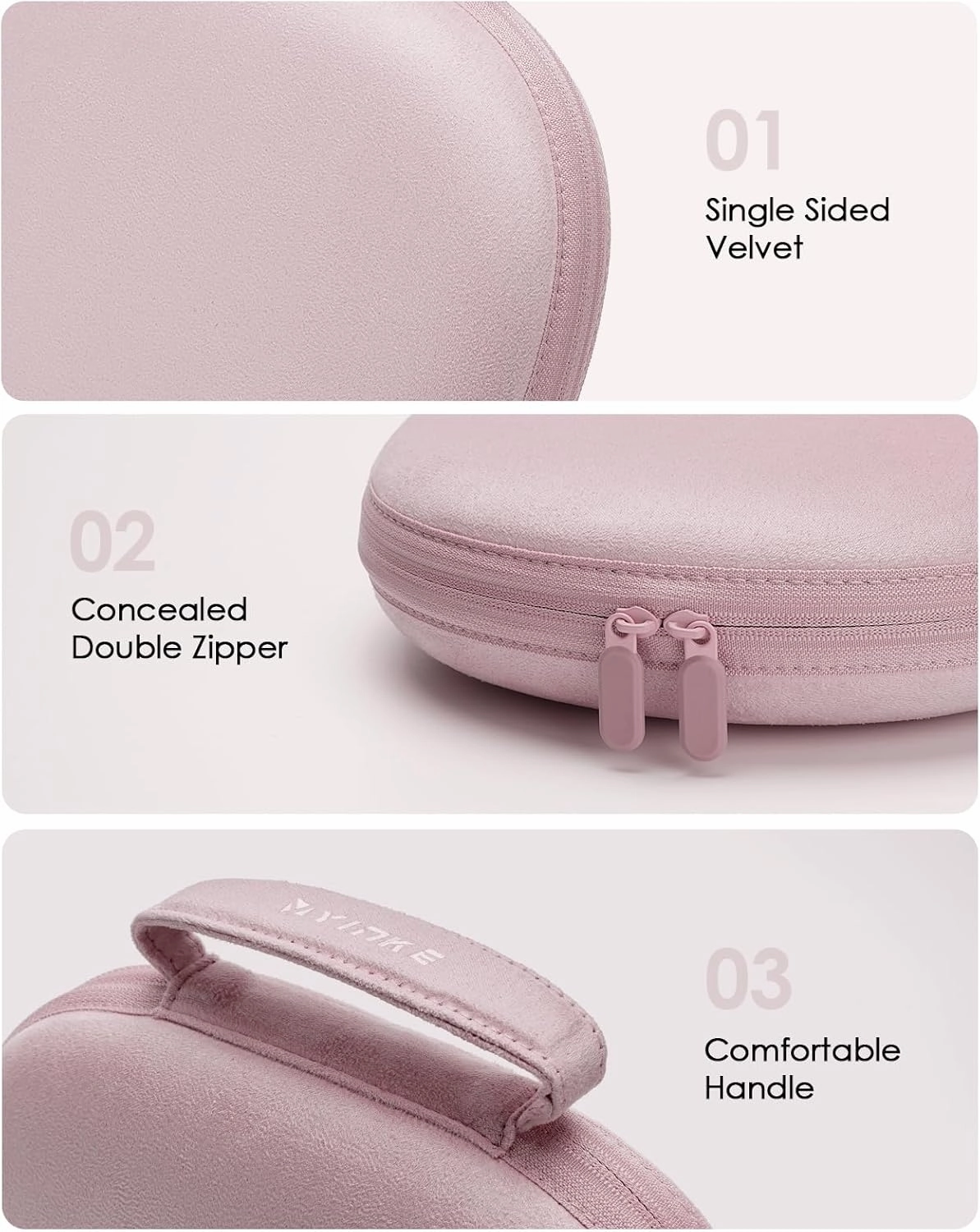Smart Case 2.0 Slimline for AirPods Max Headphones Supports Sleep Mode, AirPods Max Accessories, Upgrade Anti-Scratch Portable Carry Travel Bag (Rose Pink)