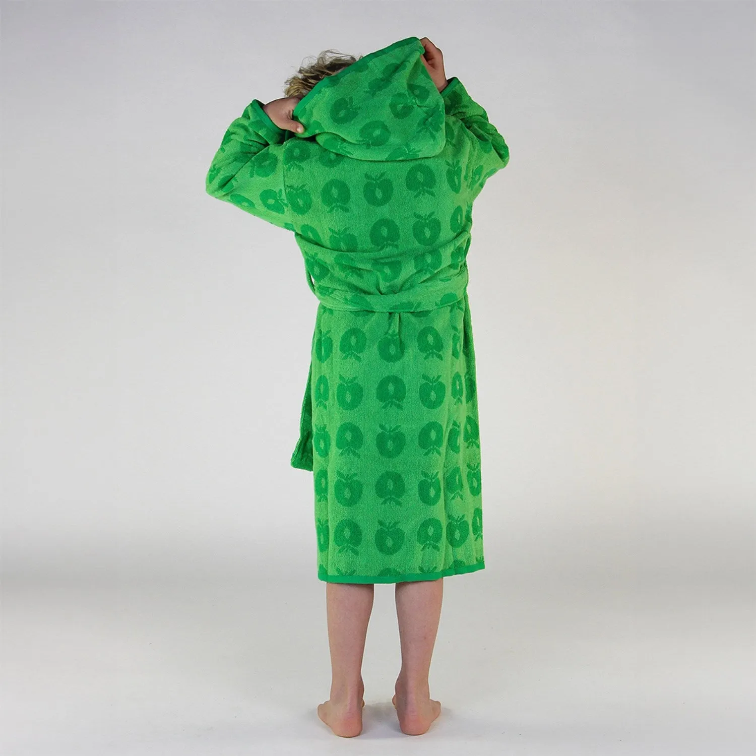 Sm?folk Apple Green Bathrobe With Apples