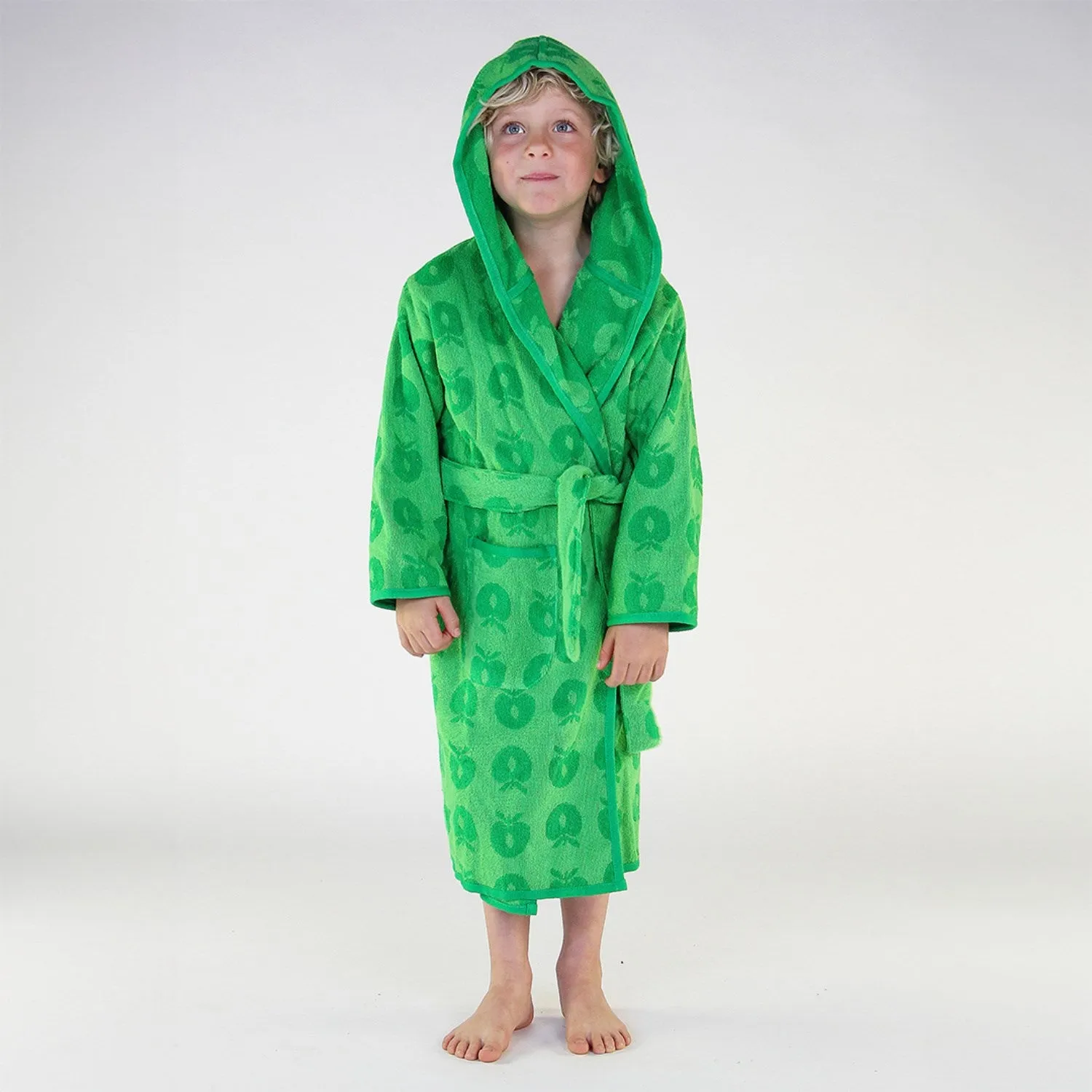 Sm?folk Apple Green Bathrobe With Apples