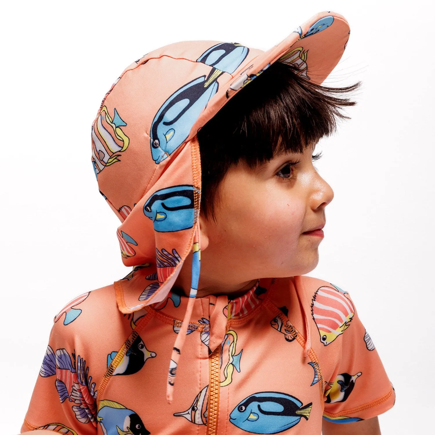 Sm?folk Papaya UV50 Sun hat With fisk
