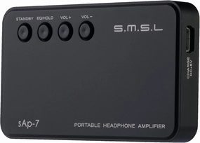 SMSL Audio Sap-7 black Portable Headphone Amplifier, Black integrated amplifier,stereo receiver,hi-fi amp combo,