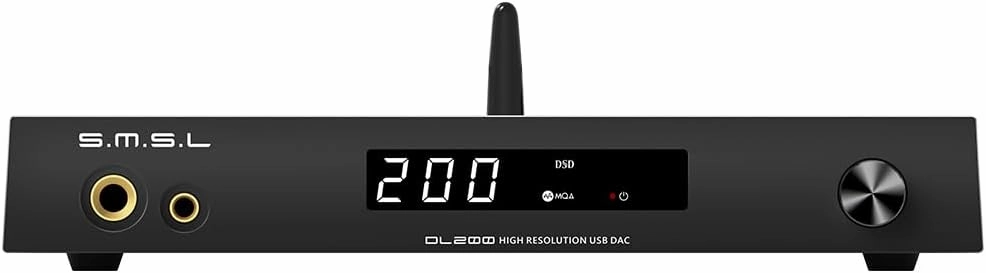 SMSL DL200 ES9039Q2M Audio DAC and HiFi Headphone Amplifier,6.35mm Headphone/4.4m Headphone/TRS Balanced Line/RCA Single end Line Output,Dualmode USB2.0/1.1,TND N -123dB,with Remote Control DAC,USB audio converter,digital to analog converter,