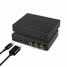 SMSL PS100 Digital to Analog Audio Converter, USB/Optical/Coaxial/HDMI ARC to Stereo L/R RCA Output DDC Digital Toslink SPDIF 192kHz DAC Converter for PS5/HDTV/DVD/Blu-Ray Players/Home Cinema Systems DAC,USB audio converter,digital to analog converter,