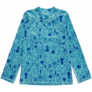 Soft Gallery Silver Blue Astin Dive Sun Shirt