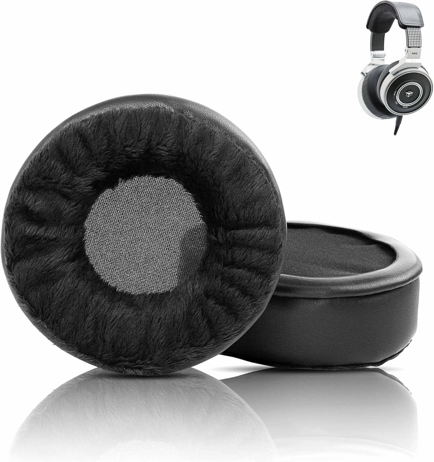 Soft Fabric Earpads Replacement Compatible with AKG K267 Tiesto Reference DJ Headphone Ear Pads Cushion(Soft Fabric/High Density Foam) reference headphones,neutral sound headphones,monitor headphones,