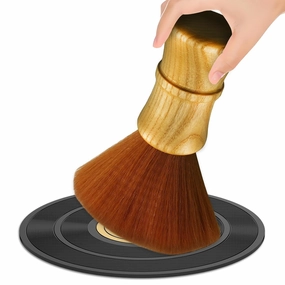 Soft Record Brush Vinyl Record Dust Cleaner Anti-Static Wood LP Cleaning Brush Turntable Duster Clean Brush for CD Album Cartridge Phono turntable cartridge,phono cartridge,MM MC stylus,