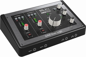 Solid State Logic SSL 2 Plus MKII USB Audio Interface with Dual Headphones, Four Balanced Outputs, and Class-Leading Mic Preamps audio interface,USB interface,music recording input,