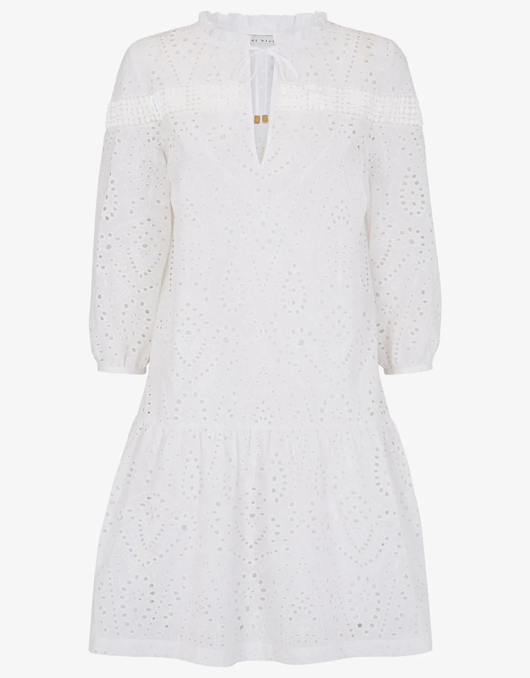 Solta Broderie Anglaise Dress - White