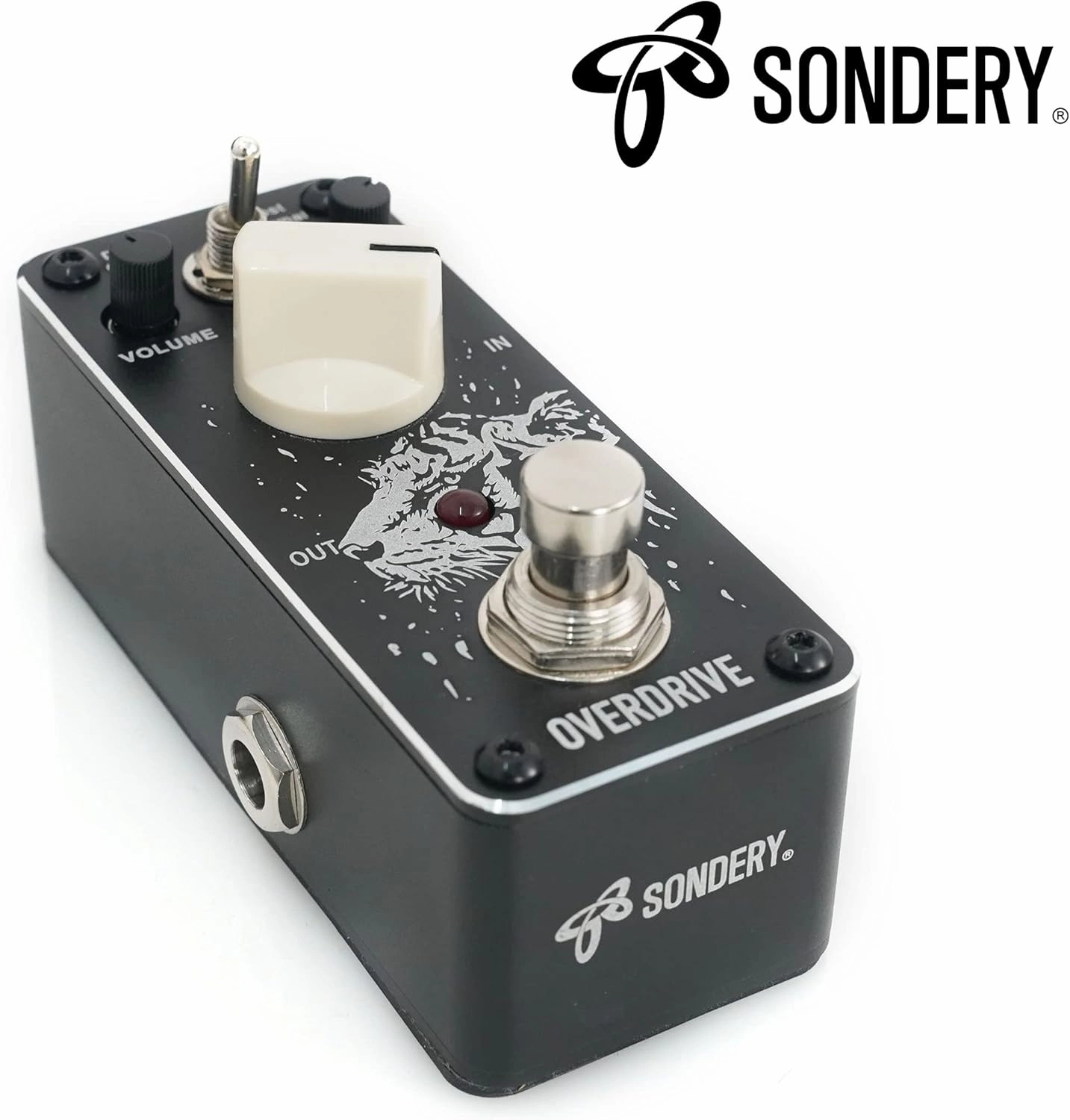 Sondery Overdrive Pedal for Electric Guitars with 2 Modes of Boost and Normal, An Overdrive Sound of Tube Valve Combo Amplifier, True Bypass Mini Size Art Design Series