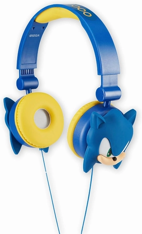 Sonic The Hedgehog Over-Ear Headphones for Kids - Adjustable Headband, Stereo Sound, Tangle-Free Cable, Volume Control, and 3.5mm Jack - Perfect for School, Home, and Travel over-ear headphones,closed back headphones,wireless studio cans,
