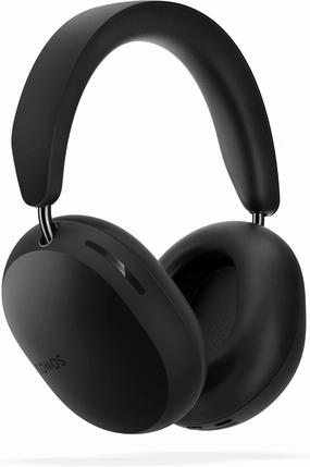 Sonos Ace | Noise Cancelling Wireless Over-Ear Headphones with Bluetooth, 30-Hour Battery Life, Spatial Audio, Dolby Atmos, Dynamic Head Tracking - Black over-ear headphones,closed back headphones,wireless studio cans,