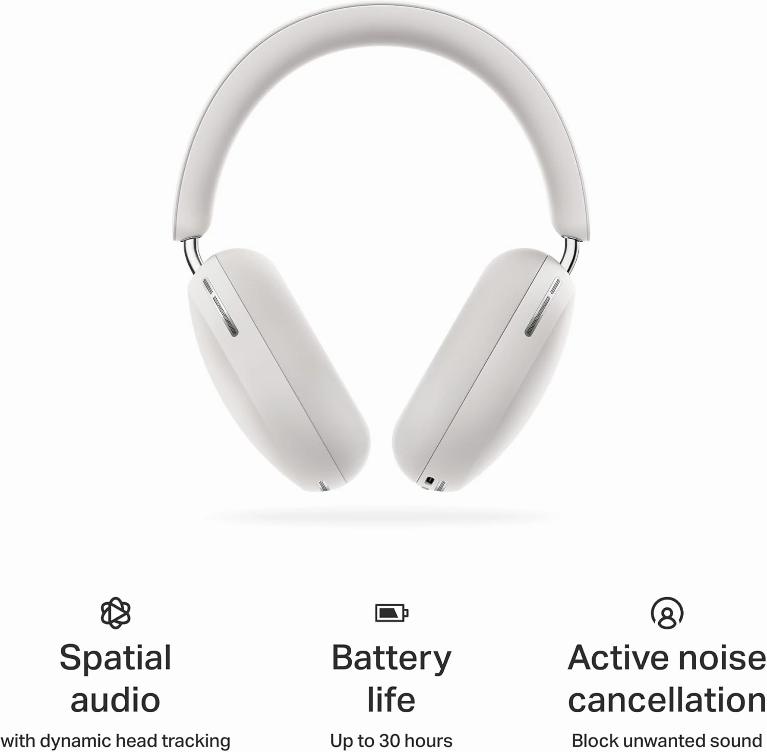 Sonos Arc Ultra soundbar and Ace Headphones - White
