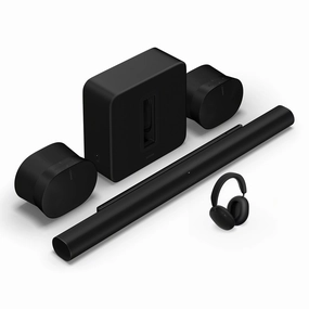 Sonos Premium Personal Entertainment Set with Arc Ultra Soundbar, Sub 4 Subwoofer, Ace Headphones, & Pair of Era 300 Wireless Speakers (Black) Soundbars,TV Sound Systems,Bar Speakers