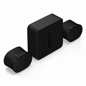 Sonos Ultimate Home Theater Completion Set with Sub 4 Subwoofer & Pair of Era 300 Wireless Speakers (Black) Subwoofers,Bass Speakers,Woofers
