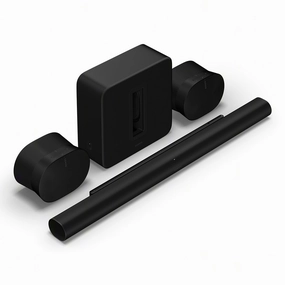 Sonos Ultimate Immersive Set with Arc Ultra Soundbar, Sub 4 Subwoofer, & Pair of Era 300 Wireless Speakers (Black) Soundbars,TV Sound Systems,Bar Speakers