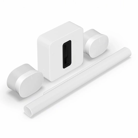 Sonos Ultimate Immersive Set with Arc Ultra Soundbar, Sub 4 Subwoofer, & Pair of Era 300 Wireless Speakers (White) Soundbars,TV Sound Systems,Bar Speakers