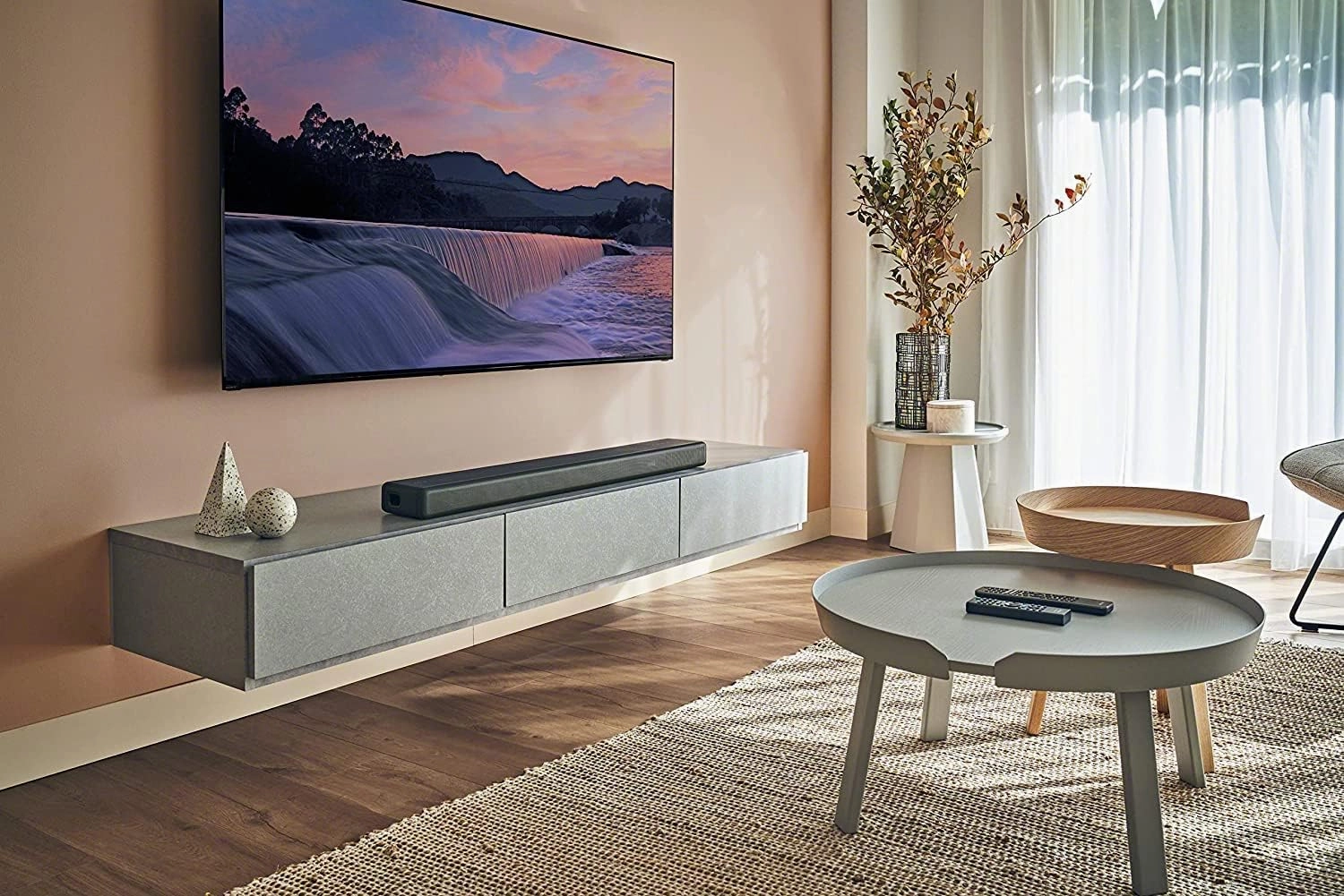 Sony HT-A3000 3.1ch Dolby Atmos TV Sound Bar with DTS:X, 360 Spatial Sound Mapping, Dual Subwoofers, Wi-Fi, Bluetooth, Airplay 2