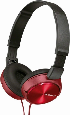 Sony MDR-ZX310AP/R ZX Series Stereo Headset - Red over-ear headphones,closed back headphones,wireless studio cans,